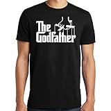 PubliciTeeZ The Godfather Italian Mob Men's T-Shirt Big and Tall Sizes Available (L, Black)