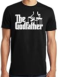 PubliciTeeZ The Godfather Italian Mob Men's T-Shirt Big and Tall Sizes Available (XL, Black)