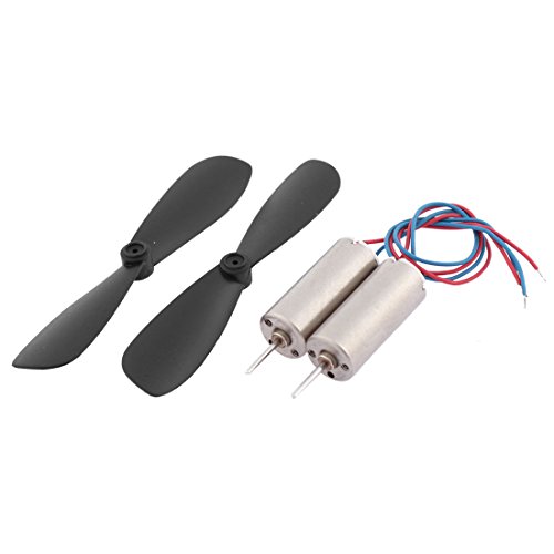 uxcell RC Toy 2-Vanes Propeller + Coreless Motor DC 3.7V 40000RPM 2 Sets