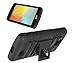LG Optimus Exceed 2 / LG Ultimate 2 / LG Optimus L70 Case, Starshop(TM) Hybrid Full Protection High Impact Dual Layer Holster Case with Kickstand and Locking Belt Swivel Clip Black