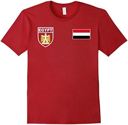 Mens Egypt Football Futbol Soccer T-Shirt Medium Cranberry