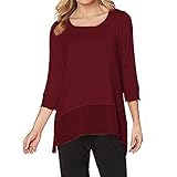 SUNNOW Women's Classic O-Neck Half Sleeve Loose Fitting Casual T-Shirt