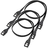 Cable Matters (3 Pack) Straight 6.0 Gbps SATA III Cable - 18 Inches