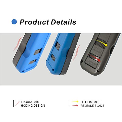 Multi-Function Punch Down Tool with 110 Blade & Extra Network Wire Stripper for cat6a/cat6/cat5e/cat5 Network Cable
