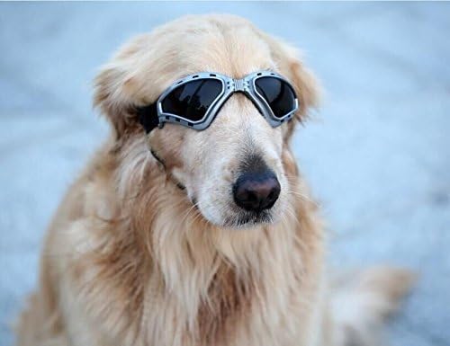 Kpmall Dog V-type Sunglasses UV Protection Fashion Eyewear Goggles Large,Gray
