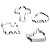 2015 Limited Pizza Macaron Fondant 4 Pcs/lot Car Airplane Boat Shape Cookie Cutter Stainless Steel Mold For Biscuit Baking Tools