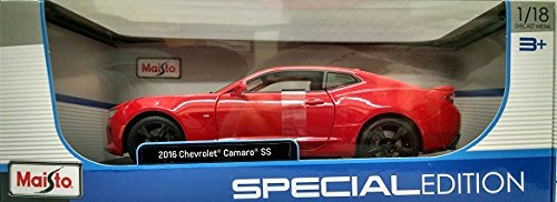 Maisto 31689 2016 Chevrolet Camaro SS Red 1/18 Diecast Model Car