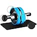 ESMK Ab Carver Pro Roller for Core Workouts Ab Wheel Fitness Equipment Ab Roller Wheel with Knee Pad - Blue