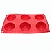 X-Haibei Round Dome Shape Cupcake Baking Soap Muffin Silicone Mold Tray Mould