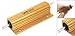 Gold Tone Wire Wound Aluminum Shell Resistor 100w Power 10 Ohm 5%