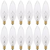 (Pack of 12) 15 Watt CTC Clear Candelabra Base