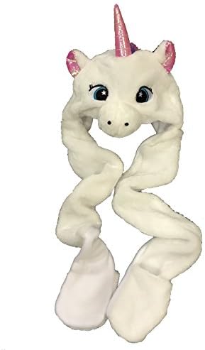 Kids Boys/Girls Childrens Animal Faux Fur (NOT real fur) Head Trapper Hat Hood Scarf Snood Gloves, or the short version without gloves See Listing For Options One Size