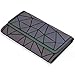 KAISIBO Women Geometric Rhomboids Lattice Luminous Long Wallet and Purse