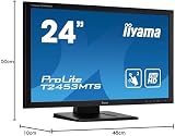 iiyama T2453MTS-B1 24 inch VA Full HD Touchscreen Monitor HDMI USB Hub Black view 13