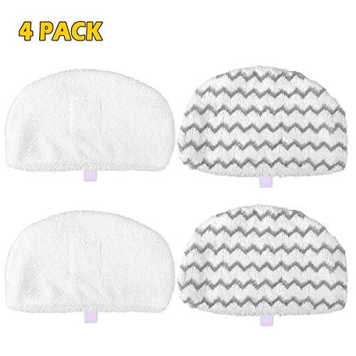 MarlaMall 4 Pack Washable Steam Mop Pads Replacement for Bis