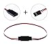 YXQ 10Pcs 100mm Servo Extension Cable 3 Pin Male to Female Lead Wire for RC Airplane (4inch, 10Pcs)