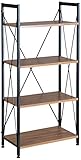 Baxton Studio New Semester Bookshelf, Coffee/Black