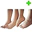 HealthyNees Kid’s 2 Pairs Combo Set Foot Heel Arch Pain Pressure Neoprene Gel Silicone Cushioning Sleeve (Kids)
