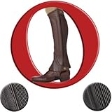 Ovation Boys' Pro Top Grain Leather Half Chaps - 464329-Blk