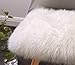 Super Soft Faux Fur Sheepskin Rugs Soft Plush seat Cover Pads for Chair Living & Bedroom Sofa Pink,16x16 Inch