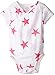 aden + anais Baby Girls' Kimono Bodysuit 235ps, Medium Pink Star, 3-6 Months