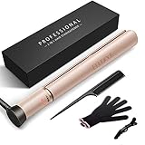 Hair Straightener,ElleSye Ceramic Flat Iron for Hair with Dual Voltage & Salon High Heat 450,Rounded Hair straightener and Curler with Negative Ion for Protecting Hair