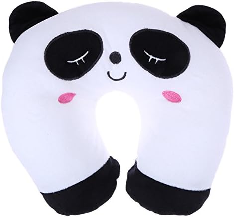 Cute Animal Cartoon U Shaped Pillow Car Seat Travel Neck Support Head Rest Headrest Cushion (Panda)