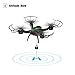 Beebeerun WiFi FPV Quadcopter Drone with Camera Live Video 2.4GHz Headless Mode Altitude Hold One-Key Function VR Headset-Compatible Gravity Induction Damage Resistance (Black Drones with Camera)