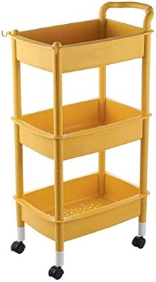 Trolley Cart 3 Tiers Kitchen Cart Trolley Shelf With Storage