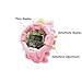 JSMKX Robot Watch Toys Deformed Watch Toy Deformation Robot Toys Kids Digital Watch for Kids Christmas Halloween New Year's Gift. (Pink)