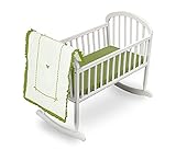 Baby Doll Bedding Unique Cradle Bedding Set, Green