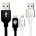 Lightning Cable, Monez iphone 6 to usb Charger for iphone 6 5c 5s 6s 6se 7 Plus IOS iPad Air 1 2 3 WiFi mini 4 Pro 4G iPod touch (3.3Ft) White Black (2 pack)