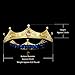 DcZeRong Birthday King Crown Gold Metal Crown Adult Men Crown Costume Prom King Crowns Full Crowns