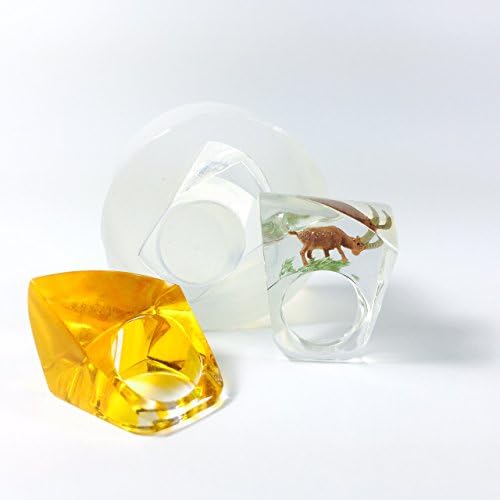 Alamould Molds Clear Silicone Mold for Woman's Chunky Ring (Size 6 or 8) (MR005) (Size 6)