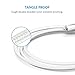 Anker Powerline+ Lightning Cable (6ft) Durable and Fast Charging Cable [Double Braided Nylon] for iPhone X / 8/8 Plus / 7/7 Plus / 6/6 Plus / 5s / iPad and More(White)