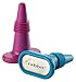 Rabbit Wine and Beverage Bottle Stoppers with Grip Top (Assorted Colors, Set of 2)