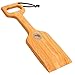 ASHLEYRIVER Wooden Grill Scraper Natural Wood BBQ Grill Cleaner Barbecue Grill Brush Non-bristles Safer Than Wire Brush Woody Safe Scrape Barbecue Griddle Cleaning Tool-16 Inch