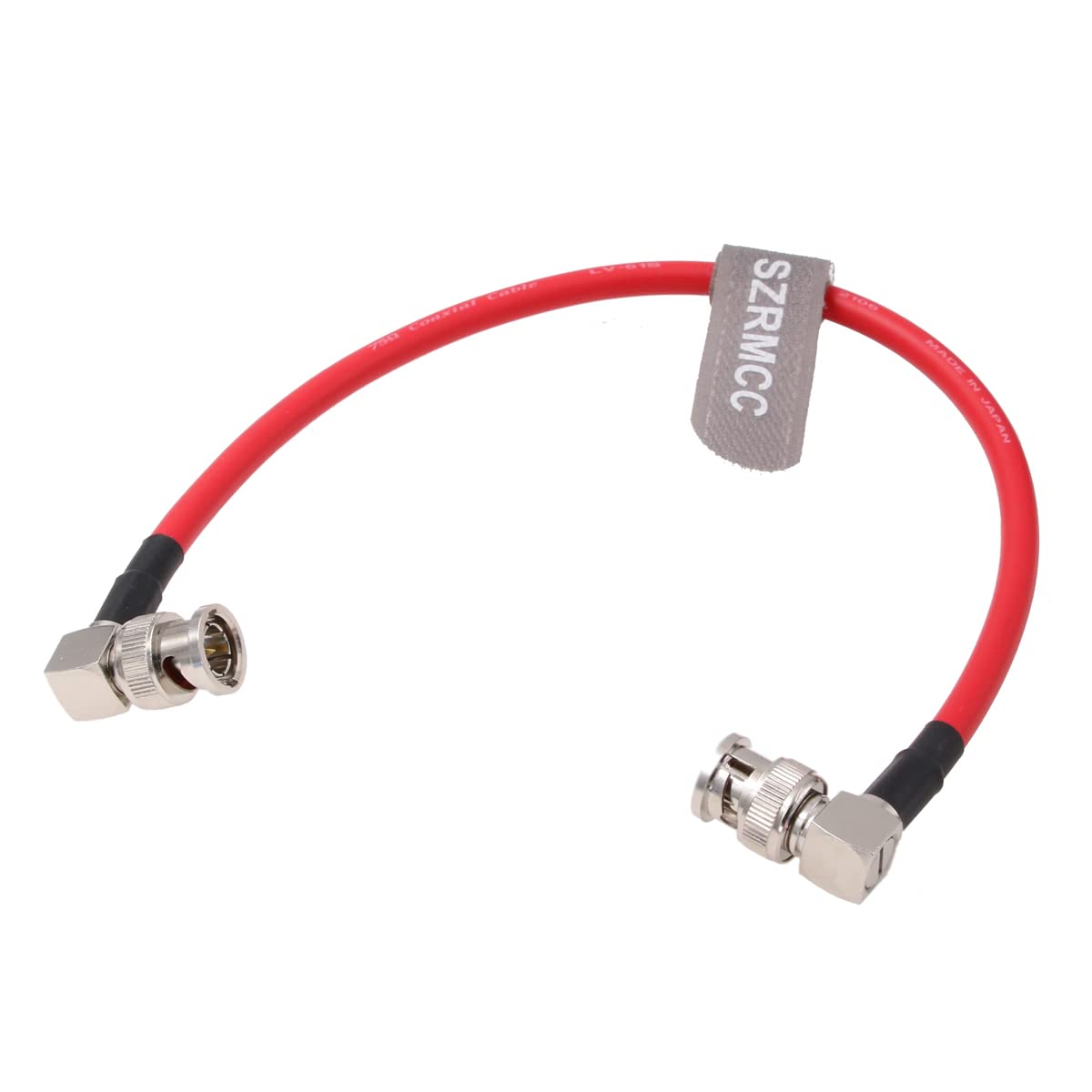 SZRMCC 12G HD SDI Video Cable Right Angle BNC Male to Male Connectors 4K Coaxial Cable LV-61S 75 ohm for ARRI RED Camera Monitor Blackmagic HyperDeck (3m/9.8ft)