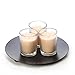 Hosley Premium, Highly Scented Set of 8, Vanilla Bean, Essential Oils, Votive Candles in Clear Glass. Burns up to 12 hours each. Great Gift for Home, Patio, Gardens, Wedding, Spa
