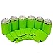 QualityPerfection 12, Lime Green Blank Can Coolers Sleeves Beer,Soft Drink - Can Insulators,Coolie Economy Bulk Collapsible Insulator,Perfect for BBQ,Weddings,Parties(12, Lime Green)