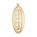 SET OF SIX 5 Inch Banana Clip Wood Look Hair Clincher