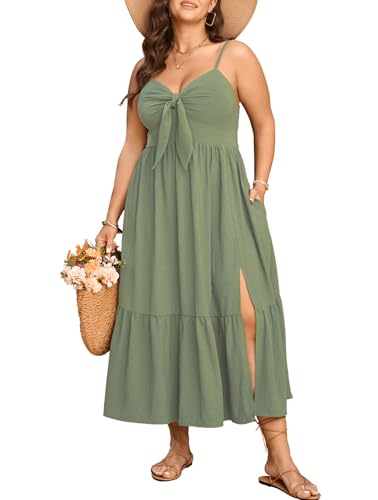 SCOMCHIC Plus Size Maxi Sun Dress