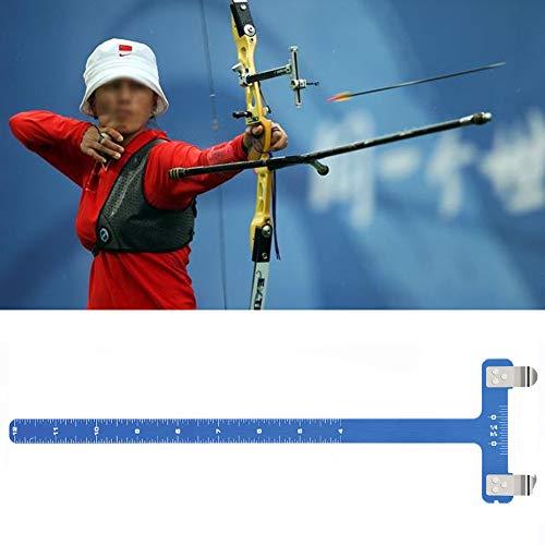 dostyle Bow T Shape Bow Square Ruler Bow String-Loop Nocking Pliers with 10 String Nocking Points for Recurve Bow and Compound Bow - Thumbnail 7