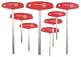 Wiha 33493 8-Piece 2.0-10mm Metric Sizes T-Handle