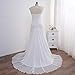 YIPEISHA Women's Elegant Applique Lace Wedding Dress V Neck Plus Size Beach Bridal Gowns