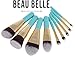 Beau Belle Mini's - 9 Makeup Brushes - Makeup Brush Set - Makeup Brushes Set - Make Up Brushes - Professional Makeup Brushes (Mint Green)