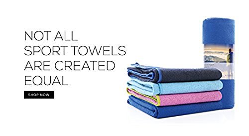 Aquis - Adventure Microfiber Sports Towel, Quick-Drying Quick-Drying Comfort For Running, Racquet Sports or Golf, Seafoam (Medium/15 x 29 Inches)