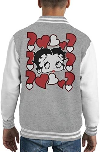 Betty Boop Question Frame Kid's Varsity Jacket