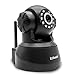iZtouch IZSP-012 Black 1280x720P HD H.264 Wireless/Wired IP Camera with Two-Way Audio Night Vision Pan/Tilt Control QR Code Scan Phone remote monitoring supported