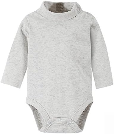 Baby Long Sleeve Solid Turtleneck Bodysuits Multicolor 3 Months-3 Years